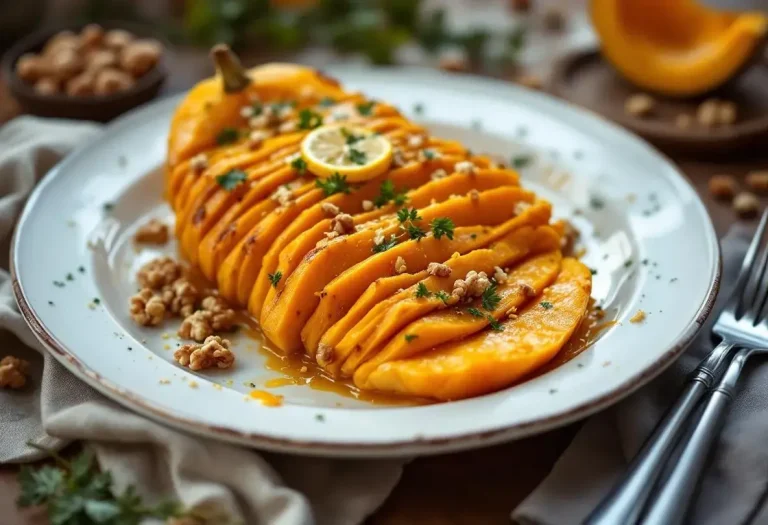 Attention : cette courge butternut tranchée comme un rôti et gratinée au four va illuminer votre automne
