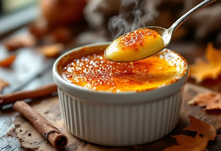 Crème brûlée d’automne : l’astuce secrète des chefs pour une croûte parfaite à tous les coups