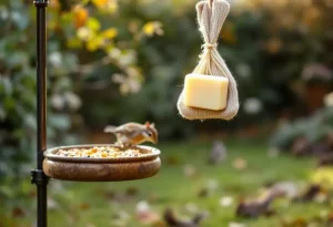 Glisser un savon dans une chaussette : l’astuce étonnante qui protège vraiment les oiseaux de votre jardin