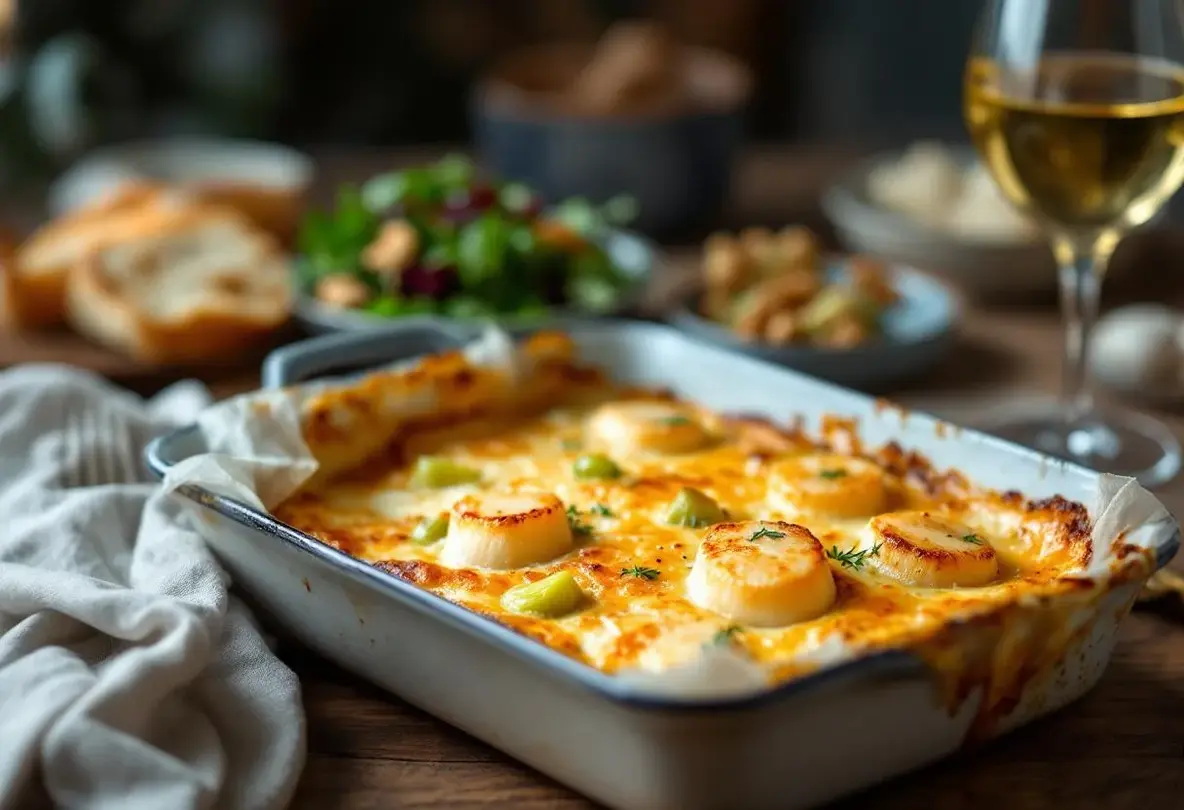 Gratin poireaux–Saint-Jacques : « simple à faire, mais digne d’un repas de fête »