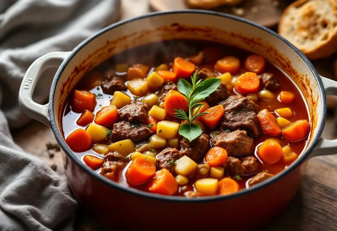 Le bourguignon version italienne : plus rapide à cuire, plus léger et tout aussi fondant avec ses légumes ultra parfumés