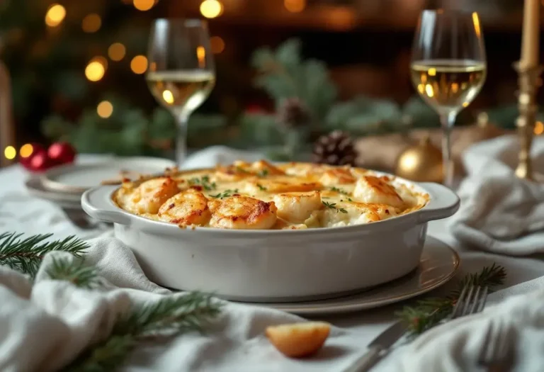 Oubliez la dinde : ce gratin crémeux Saumon & Saint-Jacques est le plat de Noël idéal