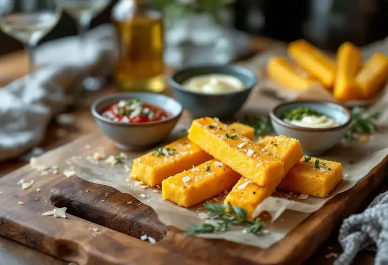 Prêts en 30 minutes, ces sticks de polenta ultra dorés au parmesan changent tout à l’apéro ou au dîner