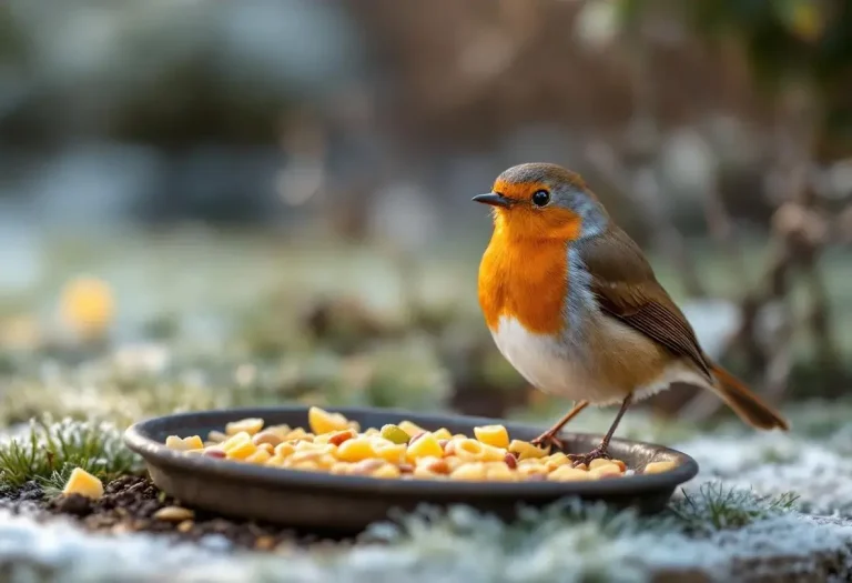 Rouges-gorges au jardin : ce soir, mettez dehors cet aliment de base à 3 centimes, que la plupart des jardiniers oublient
