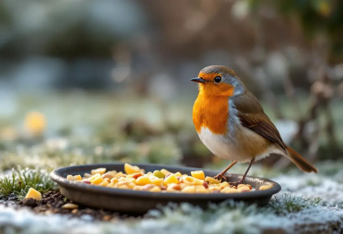Rouges-gorges au jardin : ce soir, mettez dehors cet aliment de base à 3 centimes, que la plupart des jardiniers oublient