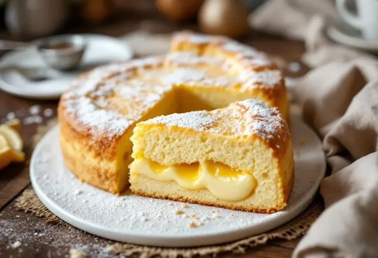 Torta nua italienne : la recette de ce gâteau nuage à la crème pâtissière, un vrai délice !