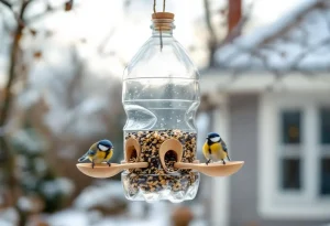 Voici comment une simple bouteille plastique devient une mangeoire parfaite pour les oiseaux