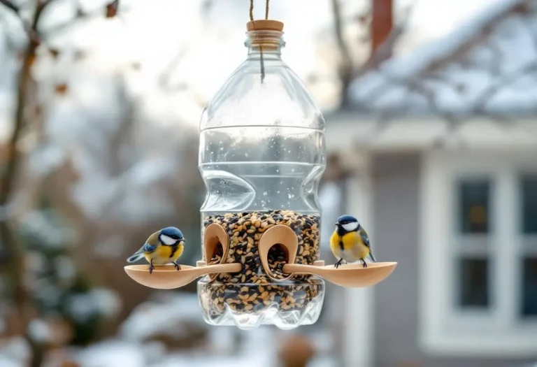 Voici comment une simple bouteille plastique devient une mangeoire parfaite pour les oiseaux