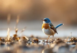 Avec ses couleurs éclatantes au cœur de l’hiver, la Gorgebleue à miroir s’observe facilement en France en janvier